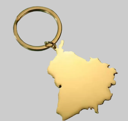 Punjab Map Car Keychain