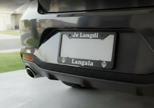 Je Langdi Langala License Plate Holder