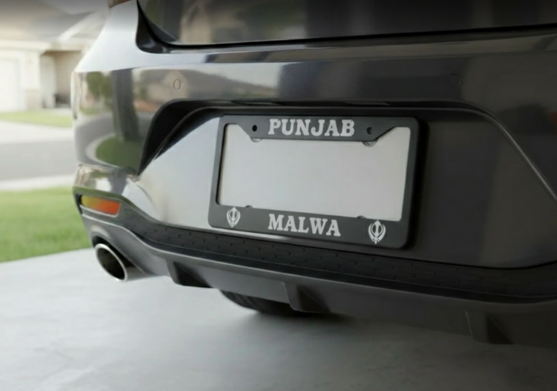 Punjab Doaba, Malwa, Majha License Plate Holder