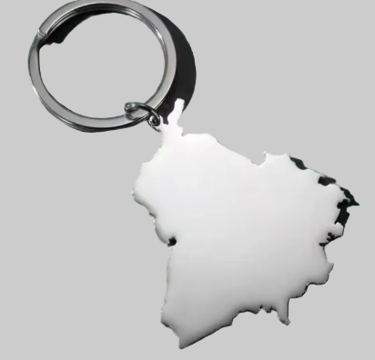 Punjab Map Car Keychain