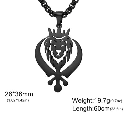 Lion Khanda Pendant Necklace