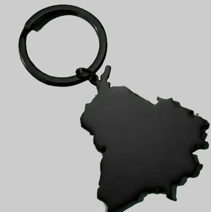 Punjab Map Car Keychain