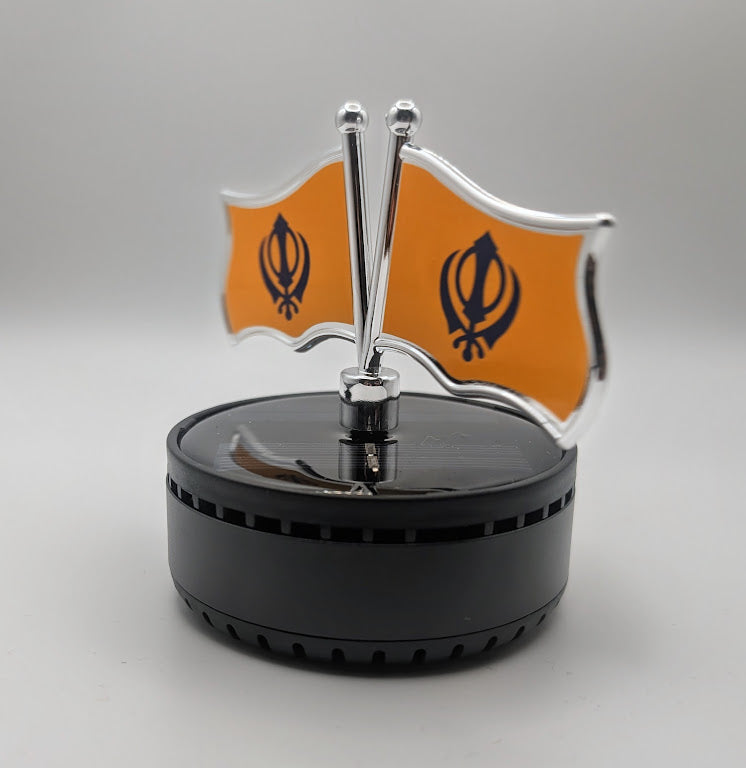 Solar Air Freshener Khanda Flag