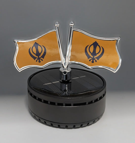 Solar Air Freshener Khanda Flag