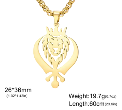 Lion Khanda Pendant Necklace